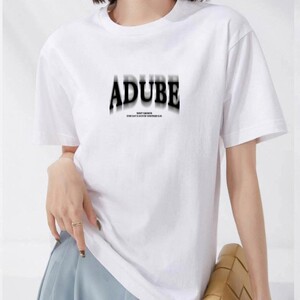 ADUBE 빅사이즈 단체티 유니폼 커플티 라운드 티셔츠